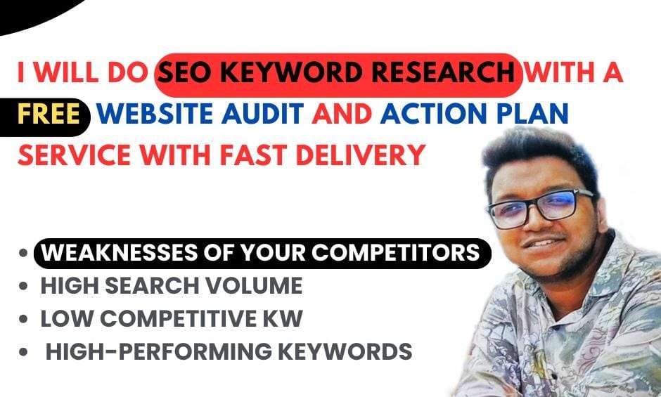I will do SEO expert keyword research with a free audit