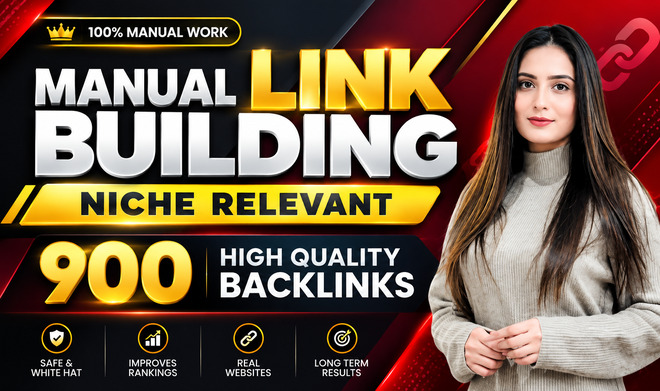 Get 900 High Quality SEO Backlinks - Profile links, Guest Post, Edu Gov, Web2.0, Dofollow links