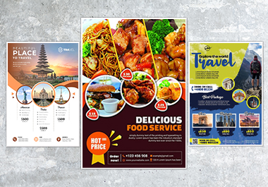 I will design minimalist Flyer, Brochure, Poster