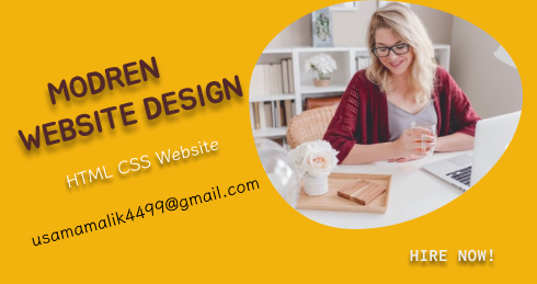 I will make website projects and assignments with HTML and CSS