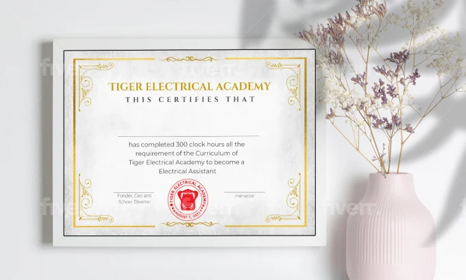 I will create pro custom certificate design, diploma certificate or award certificate