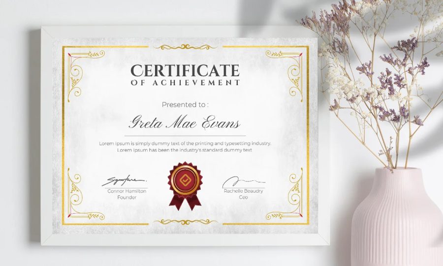 I will create pro custom certificate design, diploma certificate or award certificate