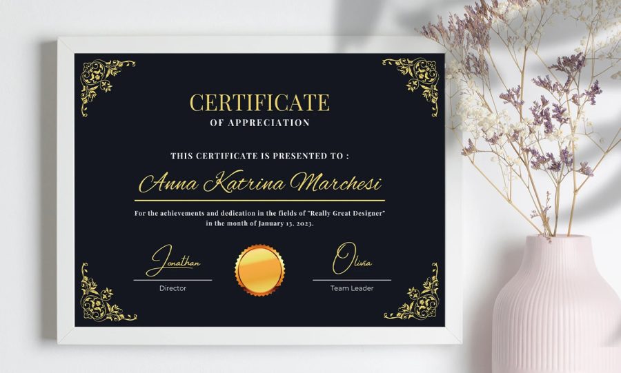 I will create pro custom certificate design, diploma certificate or award certificate