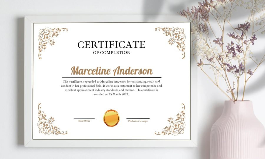 I will create pro custom certificate design, diploma certificate or award certificate