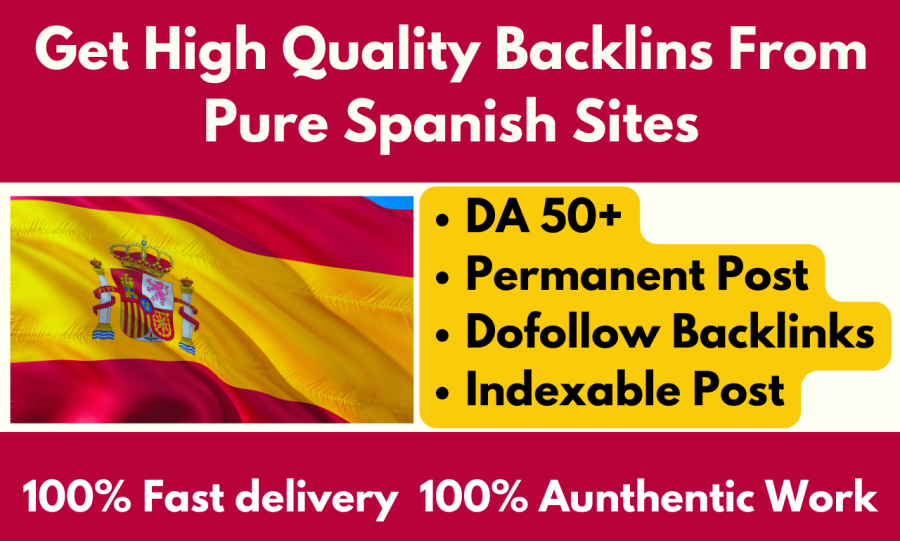 Get High Quality Backlinks From Pure Spanish Sites
