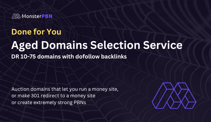 Aged Domains Service (DR 10-50 Domains)