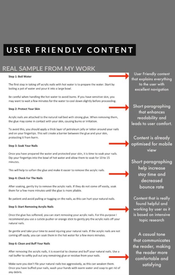 I can do SEO article writing, blog post writing, website content writing, copywriting