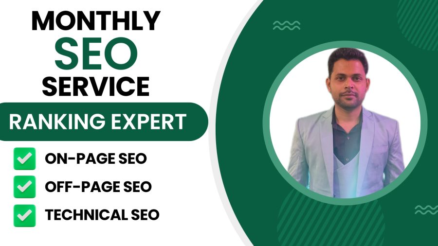 I will complete monthly SEO service package for google ranking