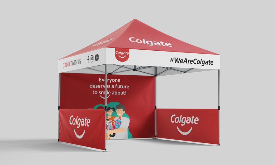 I will create a custom backdrop, canopy tent, or promotional tent design