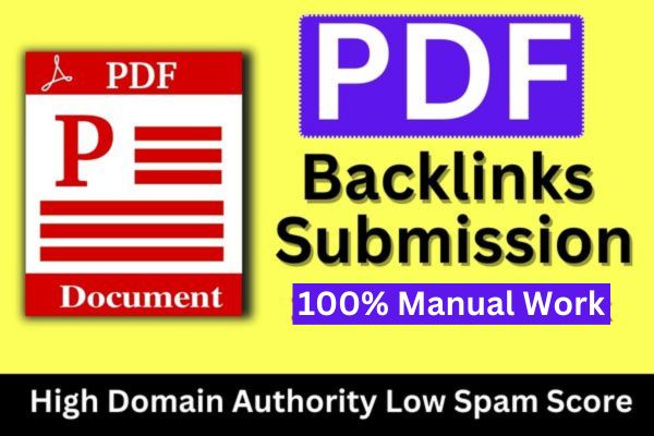 70 PDF submission/share high DA, PA, site permanent backlinks Service