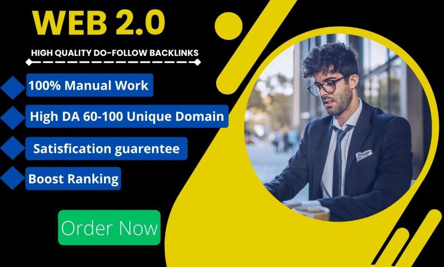 I will manually Provide web 2.0 backlinks.