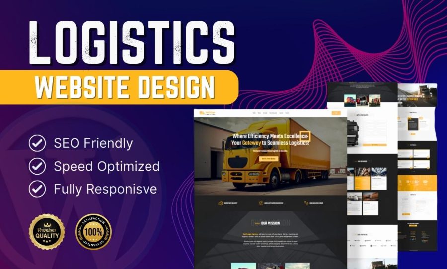  Develop logistics, trucking, dispatch, freight, moving company website