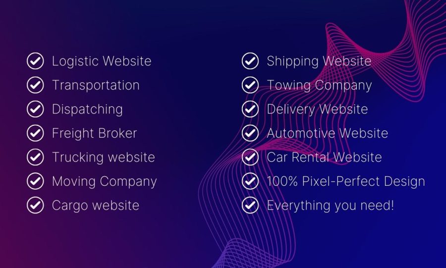  Develop logistics, trucking, dispatch, freight, moving company website