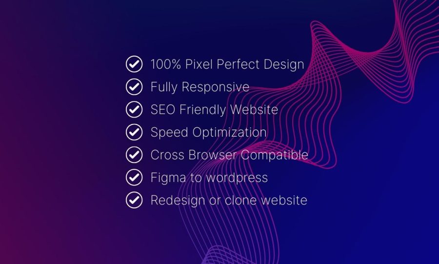 Convert figma to wordpress elementor, wix to wordpress website