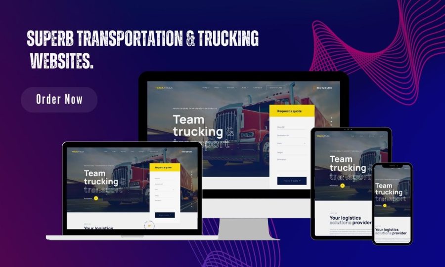  Develop logistics, trucking, dispatch, freight, moving company website