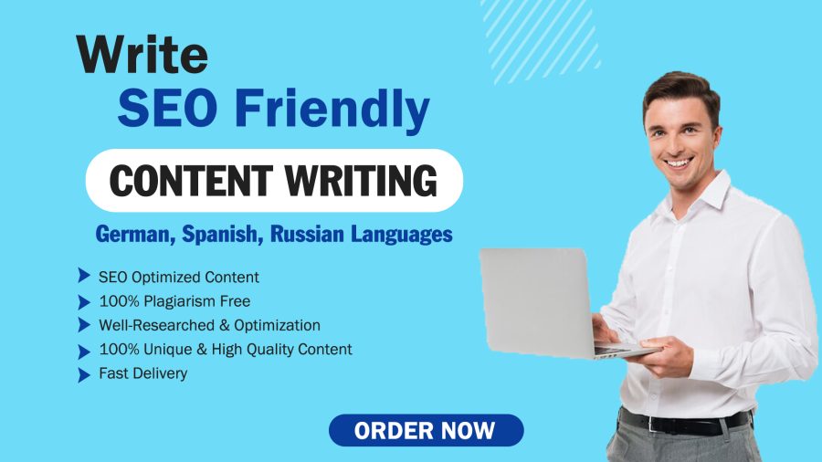 Write SEO Friendly Content in German, Spanish, Russian Languages