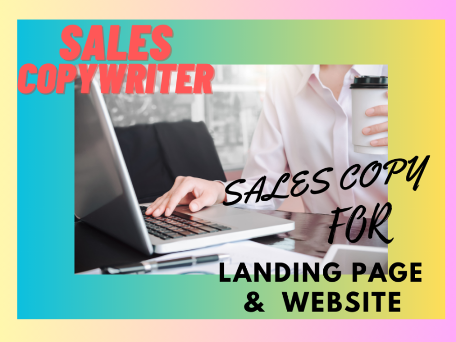 I will write sales copy for Landing page and your Website 