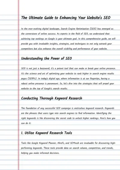 Technical Writer (for more specialized articles)