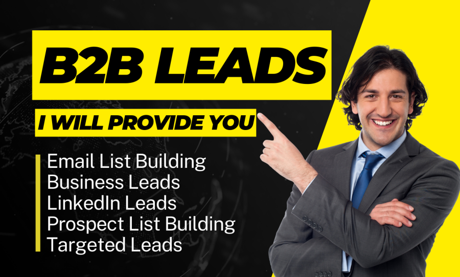 i can do targeted b2b lead generation, linkedin lead generation, b2b lead generation