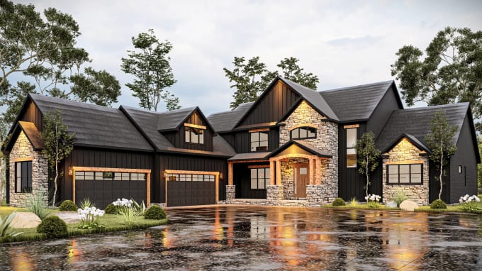 3D floor plan, interior design, SketchUP 3d model, architecture, render