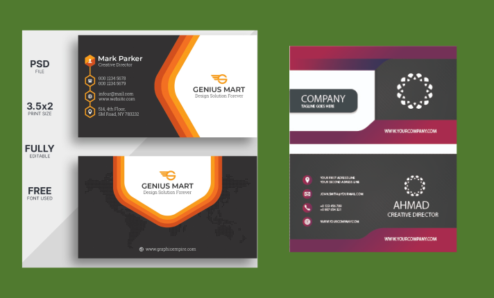 I will design luxury visiting cards, business cards