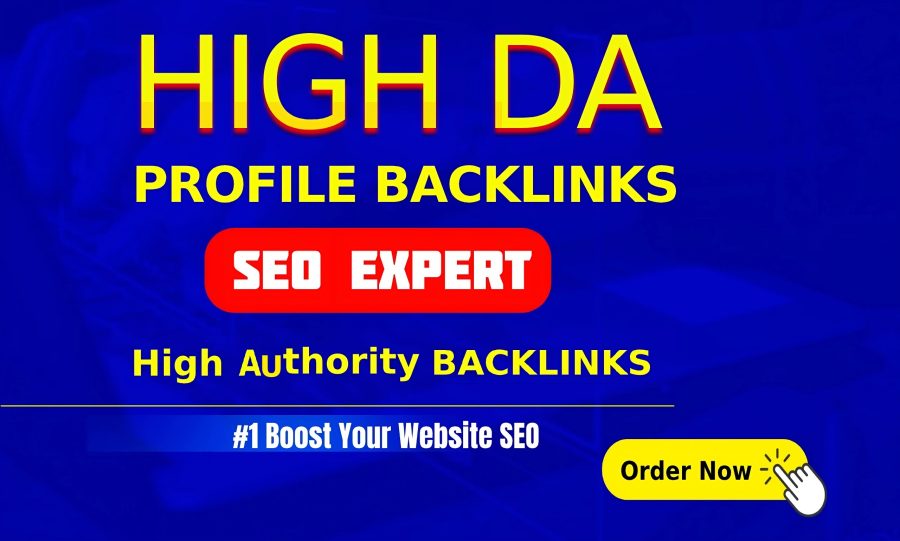 Create 100 Authority Profile Backlinks for Organic SEO