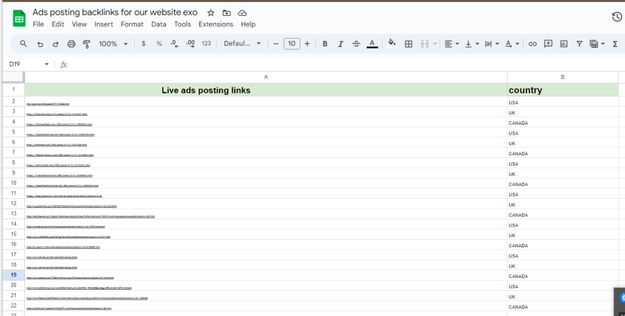 I will post 66 Classified ads Posting in US, UK, and AUS for any country