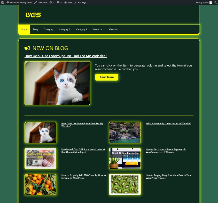 I will build super fast loading wordpress website with generatepress theme