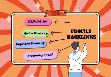 200+ Top Profile | Manually Created High-Quality Backlinks | 