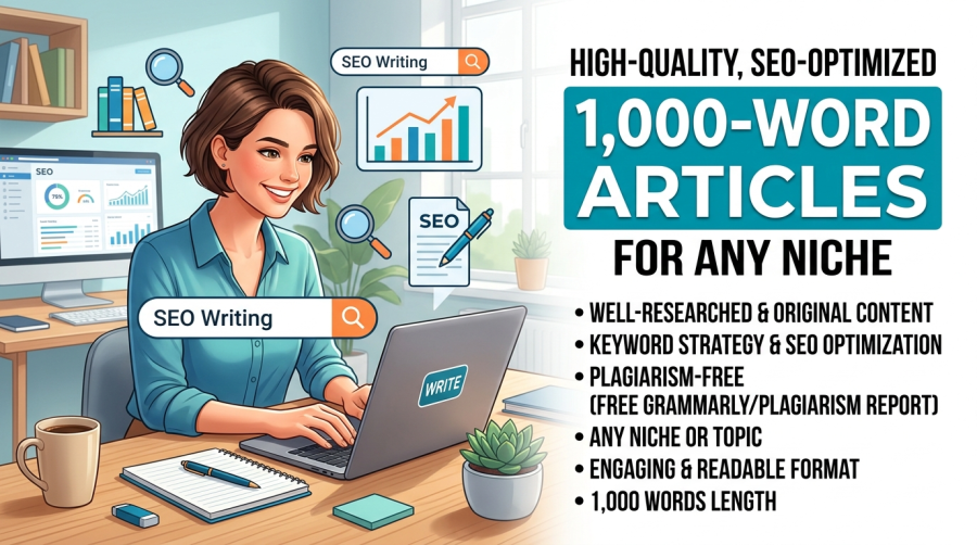I will write a high quality 1000-word seo article with keyword research in 24 hours
