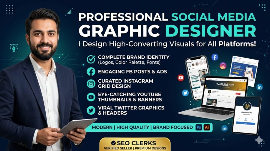 "Create 30 Custom Designs for All Media Platforms"
