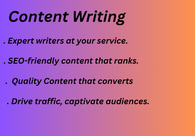  Professional Content Writing for Engaging and SEO-Optimized Articles