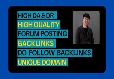 I will do 20 unique forum posting do-follow SEO backlinks