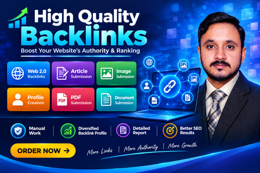 I Will Build Web 2.0, Article, Image, Profile, PDF and Document Submission Backlinks with 90+DR
