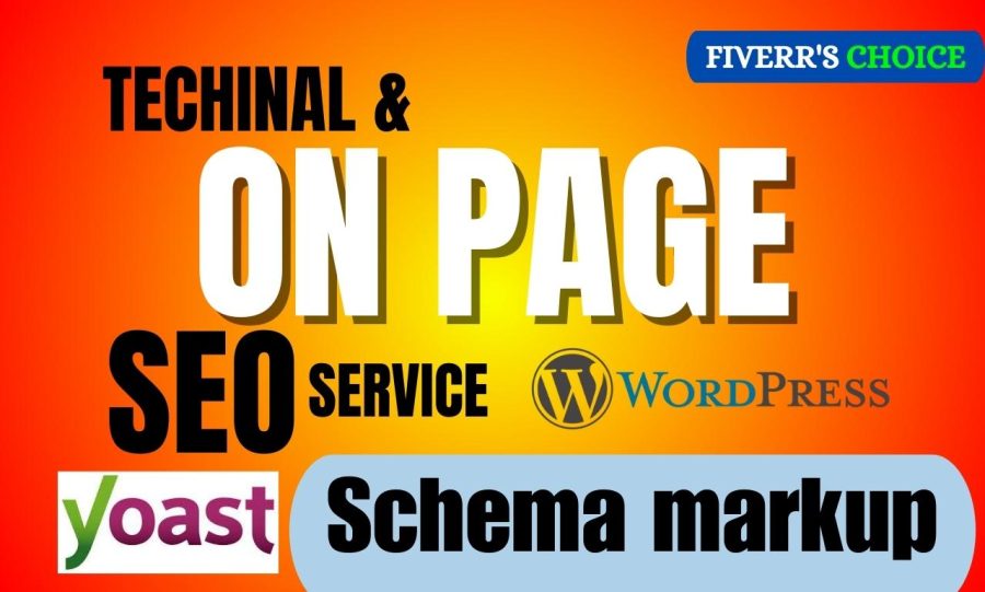 On page seo, Technical seo and schema markup for website ranking