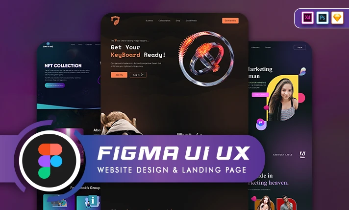 I will design figma website ui ux and landing page UI