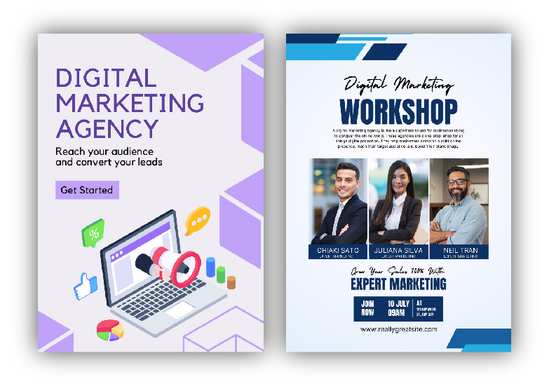 I will design a unique professional business posters, flyers, brochure