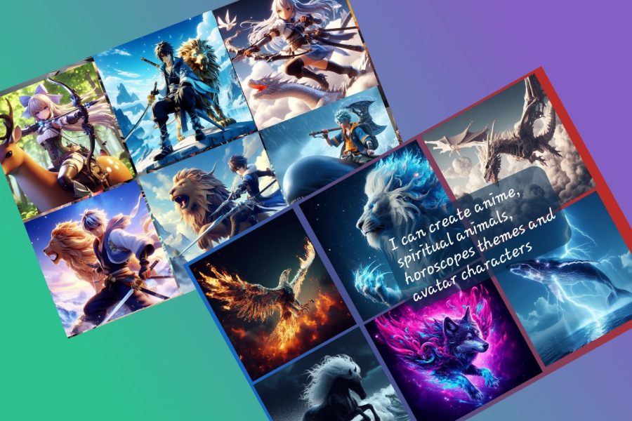 I will create 5 Ai art of spiritual animals, horoscope, horror stories pictures, anime and av