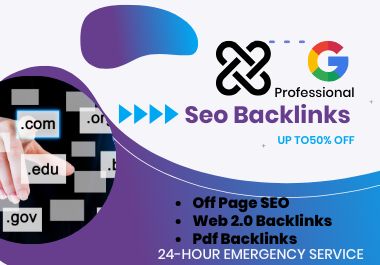 Off page seo 100 Mix High Authority Backlinks 90+ DA 
