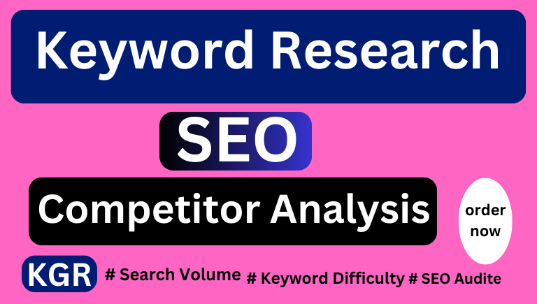 I will do SEO keyword research, competitor analysis for first rank