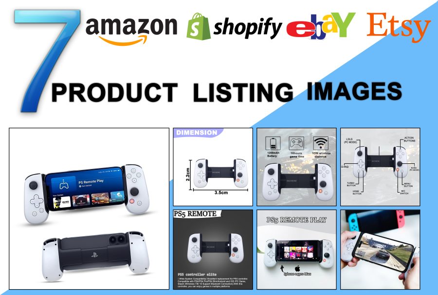 I will design amazon pictures, shopify eBay Esty product listing images, photo editing