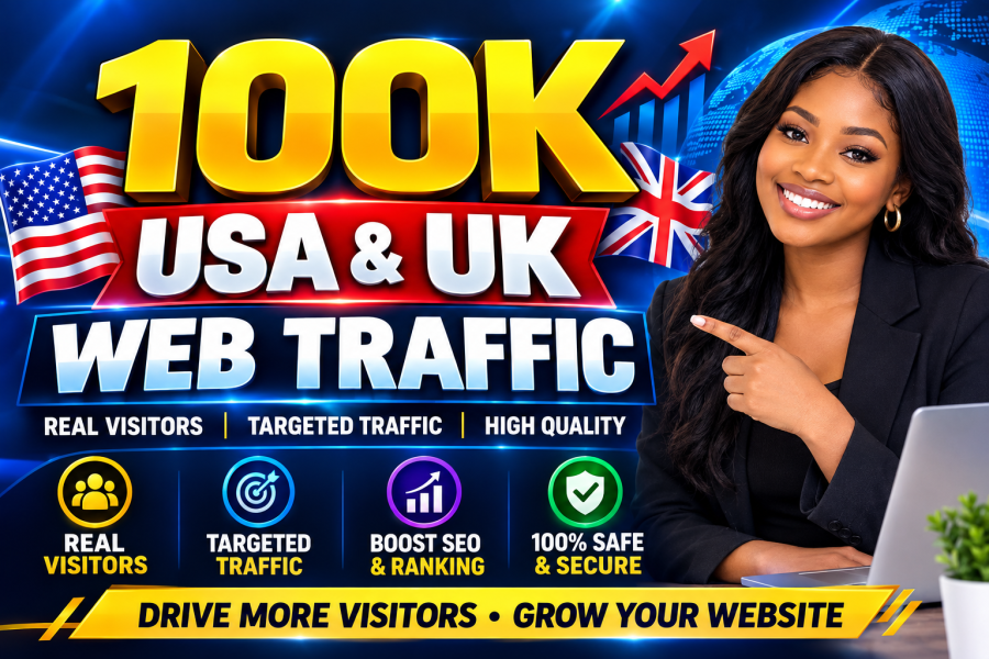 100,000+ USA Uk Website Traffic visitors