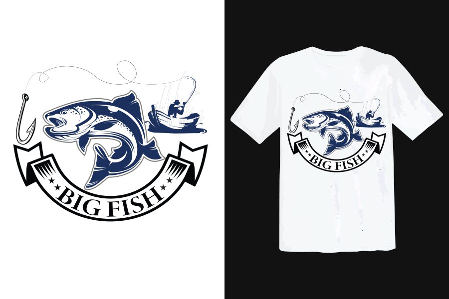 professional, Typography, Christmas, Summer, and fishing t-shirt design