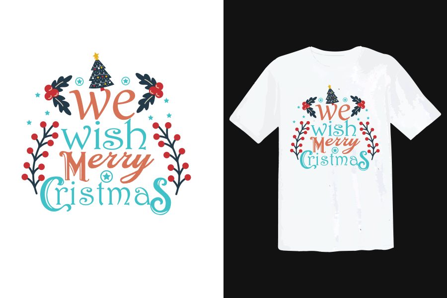 professional, Typography, and Christmas t-shirt design