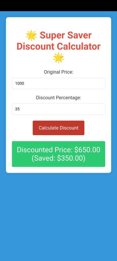 Smart Saver Your Ultimate Discount Calculator for Savvy Shopping
