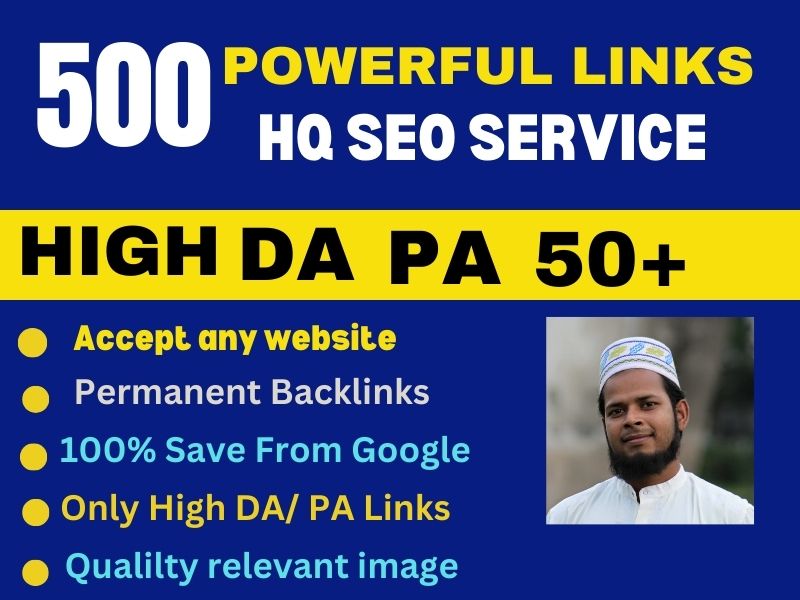 I Will manully provide 60 High quality Mix Backlinks dofollw Baclinks Website.