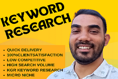 I will do research quality SEO keyword 