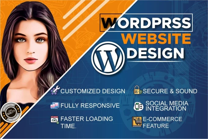 I will create responsive professional wordpress website design or blog site