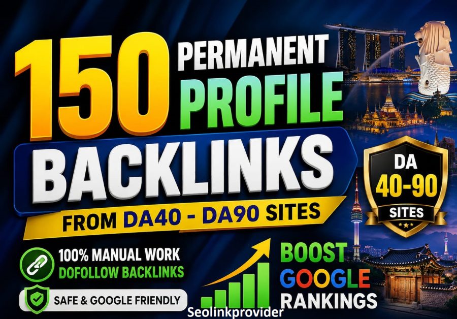 Get 150 Permanent Profile Backlinks From DA40&ndash;DA90 Sites To Boost Rankings
