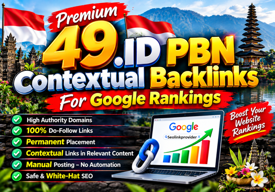 Premium 49 Permanent .ID PBN Contextual Backlinks For Google Rankings